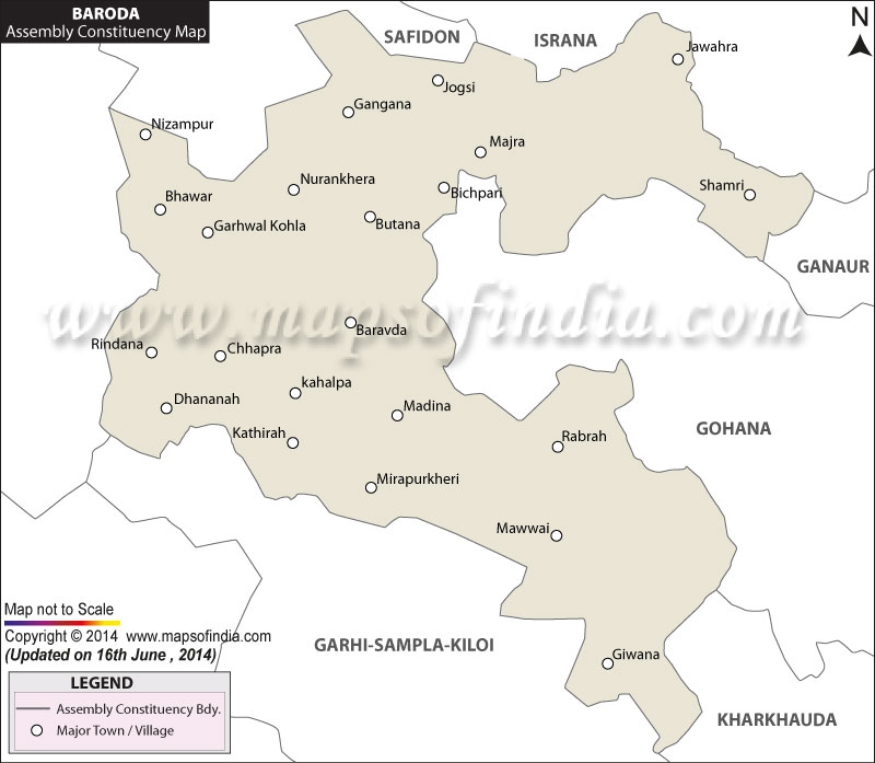 baroda-assembly-constituency-map